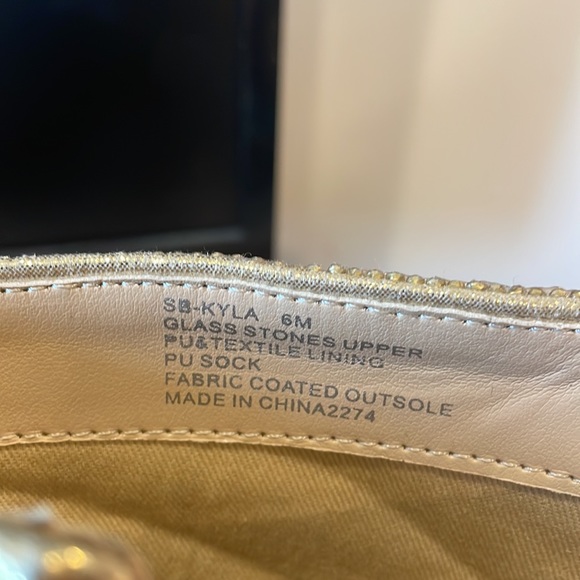 Betsy’s Johnson Gold Sequin Sparkly Short Boots Ladies size 6 - Picture 4 of 7